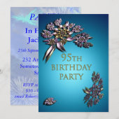 95e invitation de fête d'anniversaire (Devant / Derrière)