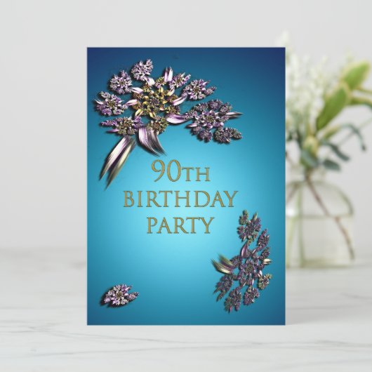 95e uitnodiging van de partij Birthday (Staand voorkant)