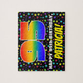 95e verjaardag — Fun, kleurrijk Star Field Pattern Legpuzzel (Verticaal)