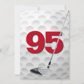 95e verjaardag golfthema kaart (Voorkant)