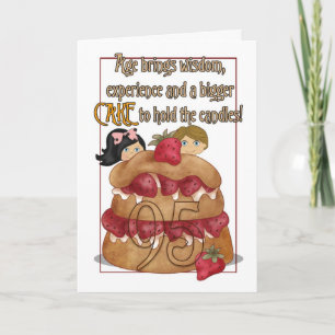 95e verjaardag - Humor - Cake Kaart