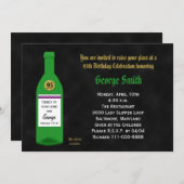 95e verjaardag Party Uitnodiging Chalkboard (Voorkant / Achterkant)