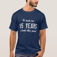 95e verjaardag t shirt voor mannen | leeftijd