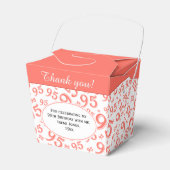 95e verjaardag van het Koraalnummer van de partij Bedankdoosjes (Voorkant Zijde)