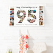 95ste verjaardag nummer 95 Fotocollage Spandoek (Insitu)