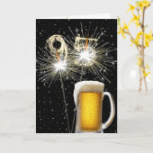95ste Verjaardagsparklers met Beer Mok Kaart (Gele Bloem)