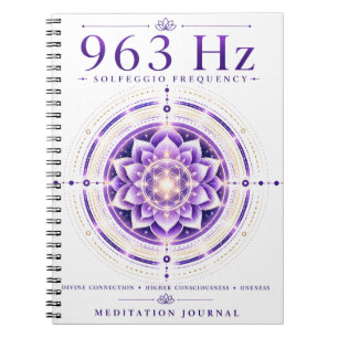 963 Hz Solfeggio Frequentie Notitieboek – Goddelij