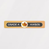 96 GRADE DE Sirop D'Érable Un étiquette de l'AMBER (Design 1)