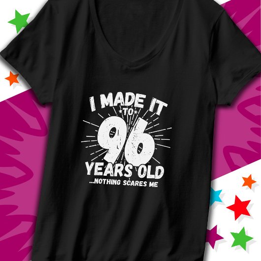 96 Jaar Oud Sarcastisch Meme Grappige 96e Verjaard T-shirt