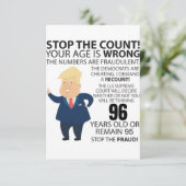 96 jaar Trump Happy Birthday Cadeau Funny (Staand voorkant)