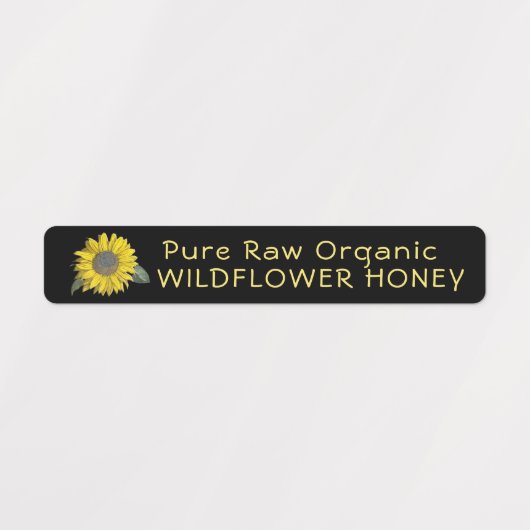 96 Tamper-evident Seal Wildflower Honing ZONNEBLOE Labels (Design 1)