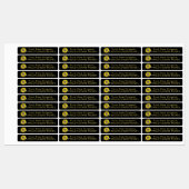 96 Tamper-evident Seal Wildflower Honing ZONNEBLOE Labels (Vel)