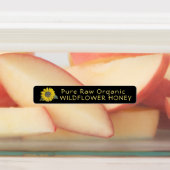 96 Tamper-evident Seal Wildflower Honing ZONNEBLOE Labels (Aangebracht)
