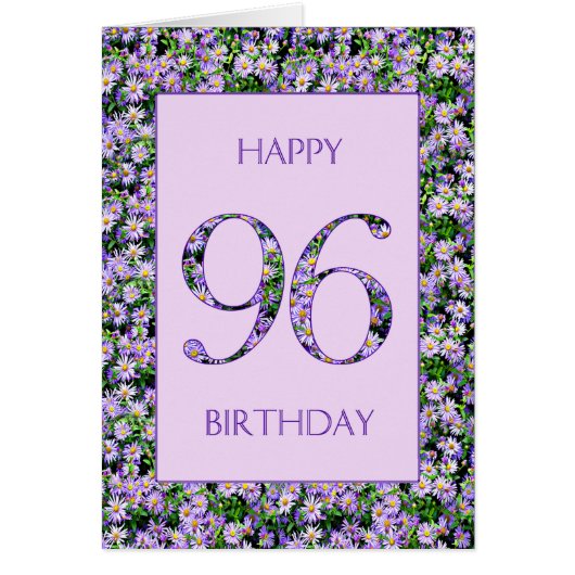 96e anniversaire de marguerites violettes (Devant)