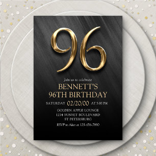 96e Invitation d'anniversaire