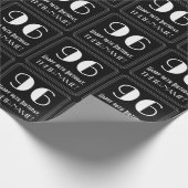 96e verjaardag - Art Deco Geïnspireerde look "96", Cadeaupapier (Hoek)