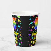 96e verjaardag: Fun Stars Pattern en Rainbow 96 Papieren Bekers (Links)