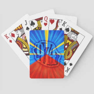 974 Ile de la Réunion - Réunionse vlag Pokerkaarten