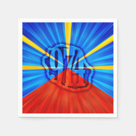 974 Ile de la Réunion - Vlag van Réunion Servet