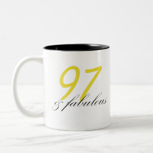 97 & Fabulous Tweekleurige Koffiemok