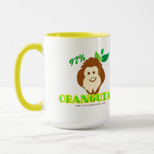 97% Orangutan Mug - fièrement montrer votre ADN!