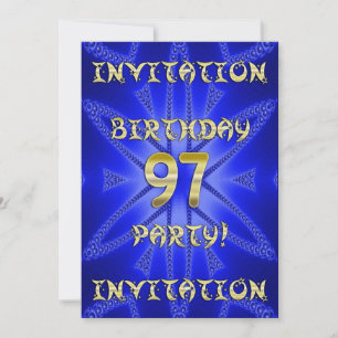 97e invitation à la fête d'anniversaire