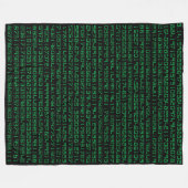 985 Cijfers van Pi Fleece Blanket Deken (Voorkant (Horizontaal))