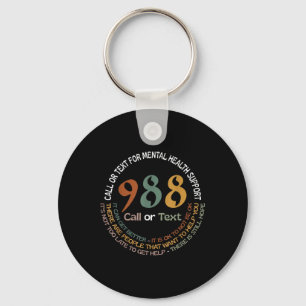 988 Bel of Sms Bel of Sms Voor Geestelijke Gezondh Sleutelhanger
