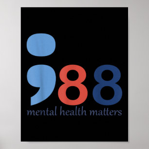 988 Mental Health S Human Brain Illness Awareness Poster