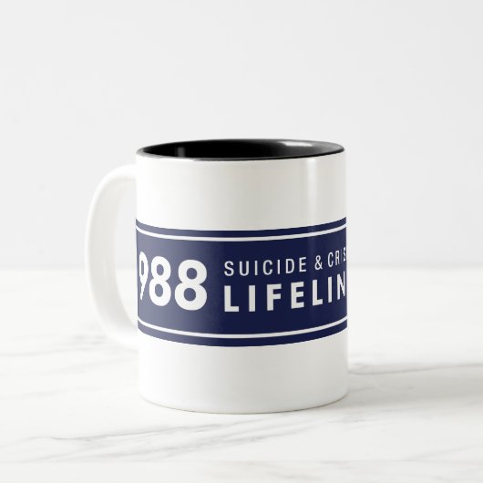 988 Mug de logo horizontal (Devant gauche)