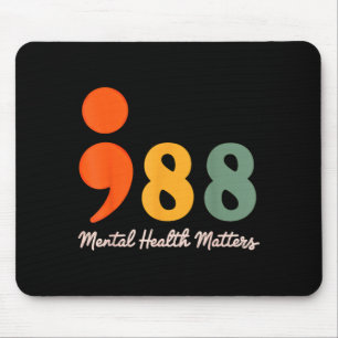 988 puntkomma preventie van geestelijke gezondheid muismat