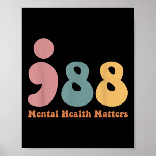 988 Semicolon Geestelijke Gezondheid S Zelfmoordpr Poster
