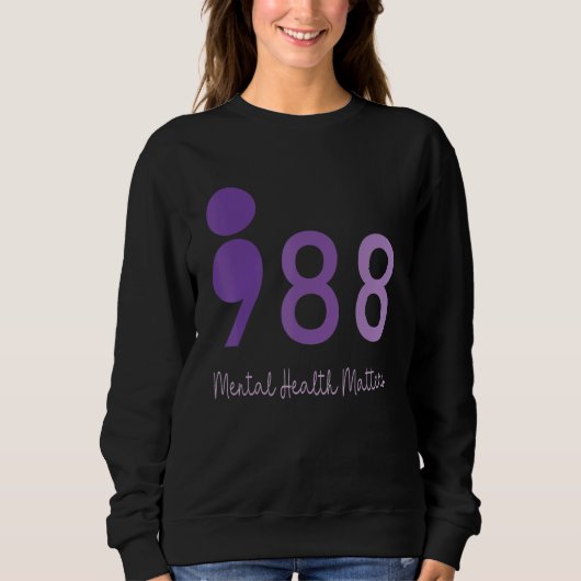 988 Semicolon Mental Health Matters Suicide Preven Trui (Voorkant)