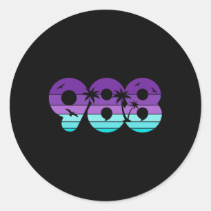 988 Suicide Prevention Awareness Mental Health RET Ronde Sticker