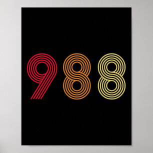 988 T-shirt Zelfmoordpreventie Meldpunt Gezondheid Poster