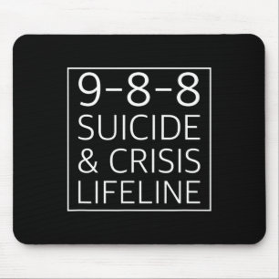 988 - Zelfmoordbewustzijn Crisis Lifeline 988 Muismat