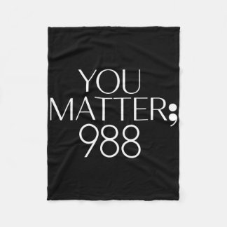 988 Zelfmoordpreventie bewustzijn _1  Fleece Deken