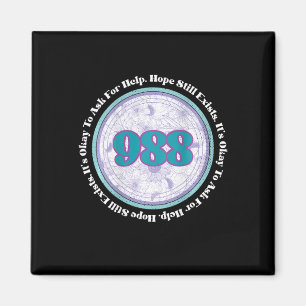 988 Zelfmoordpreventie Het is oké om hulp B te vra Magneet