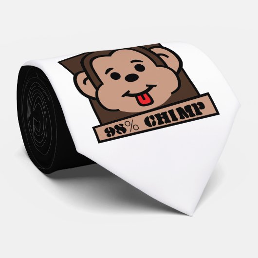 98% chimp, chimpansee stropdas (Opgerold)