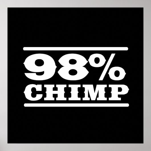 98% chimp poster (Voorkant)