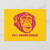 98% chimpansee briefkaart (Voorkant)
