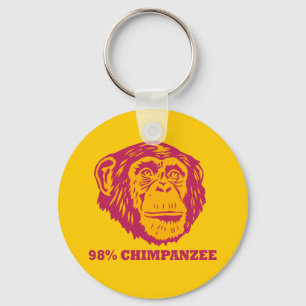98% chimpansee sleutelhanger