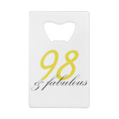 98 et fabuleux (Dos)