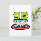 98 jaar oude vogelbeker kaart (Staand voorkant)