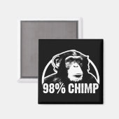 98 procent chimpansee magneet (Voorkant / Achterkant)