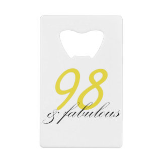 98 & verbluffend kredietkaart flessenopener