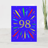 98e anniversaire carte d'explosion (Devant)