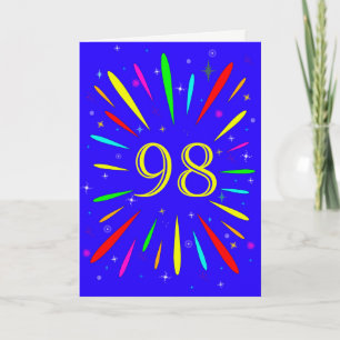 98e anniversaire carte d'explosion