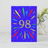 98e anniversaire Fête Invitation Explosion (Debout devant)