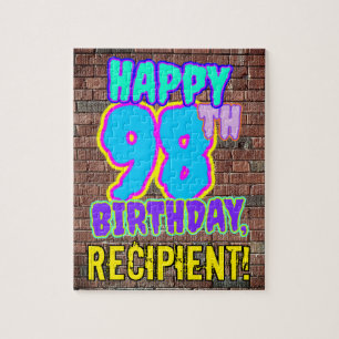 98e verjaardag ~ Fun, geïnspireerd door Urban Graf Legpuzzel